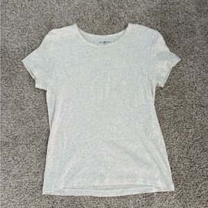 Gray Fitted Short Sleeve T-Shirt